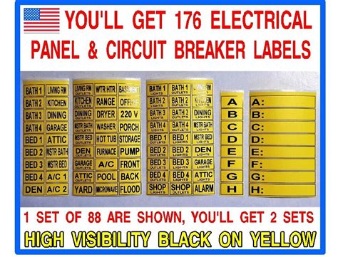 electrical box circuit labels|electrical panel circuit labels.